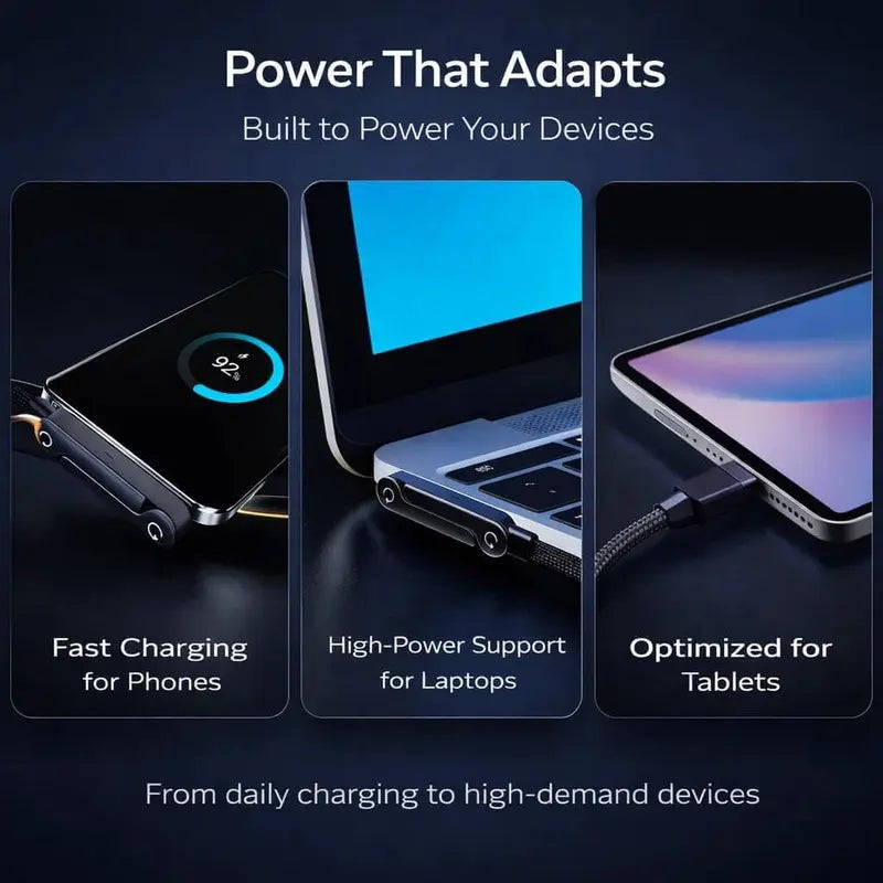 240W Type-C Charging Cable | Built-In Stand | Buy 1 Get 1 Free